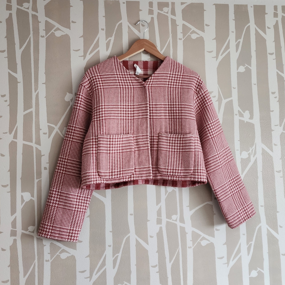 Splendid: Checkered/ Plaid Reversible Jacket - Picture 2 of 6